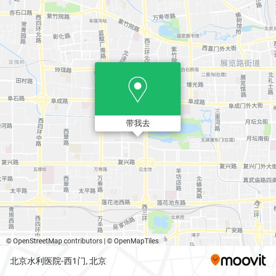 北京水利医院-西1门地图