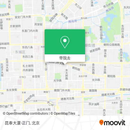 昆泰大厦-正门地图