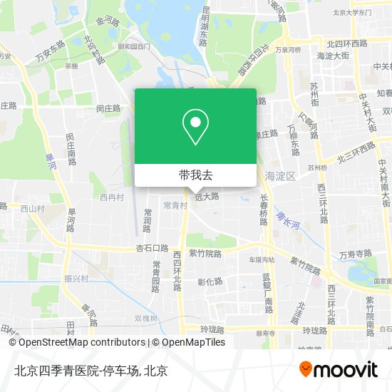 北京四季青医院-停车场地图