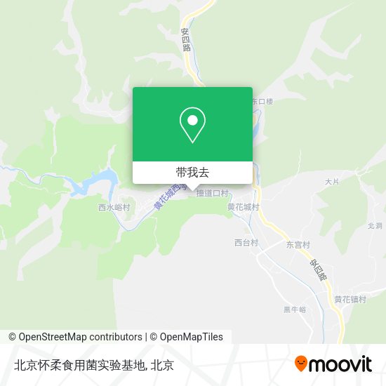 北京怀柔食用菌实验基地地图
