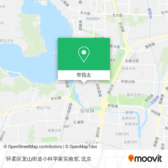 怀柔区龙山街道小科学家实验室地图