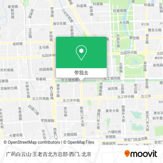 广药白云山·王老吉北方总部-西门地图