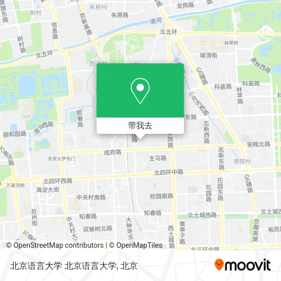 北京语言大学 北京语言大学地图