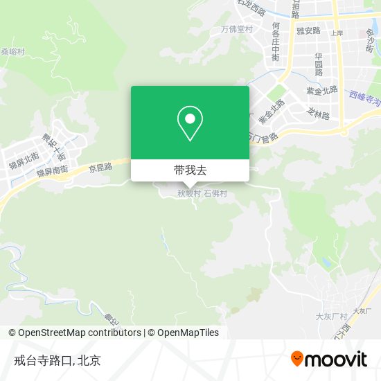 戒台寺路口地图