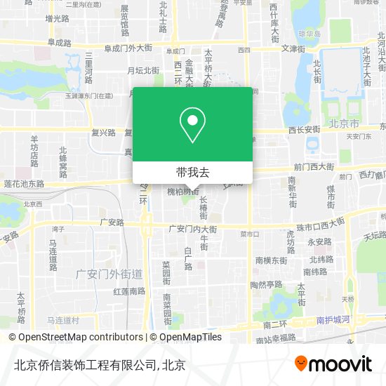 北京侨信装饰工程有限公司地图