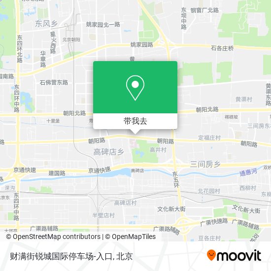 财满街锐城国际停车场-入口地图