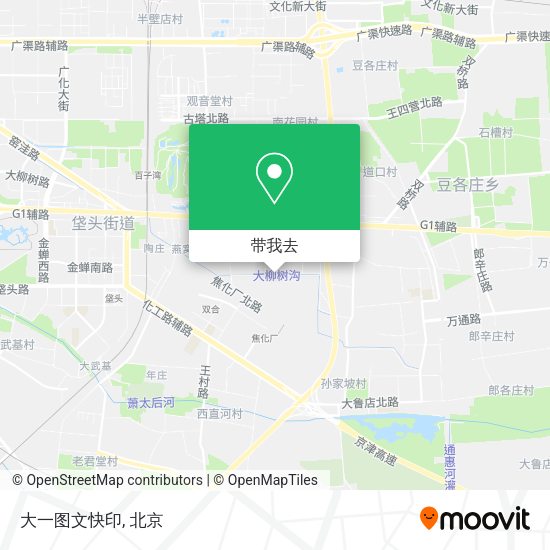 大一图文快印地图