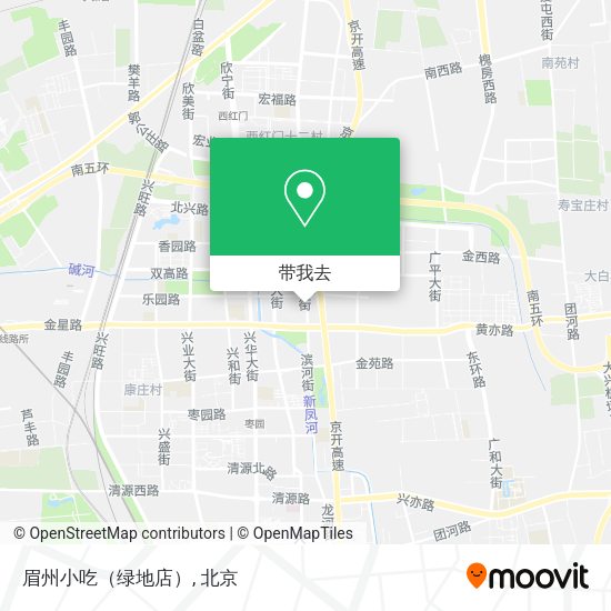 眉州小吃（绿地店）地图