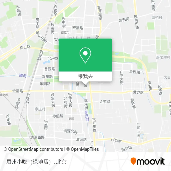 眉州小吃（绿地店）地图