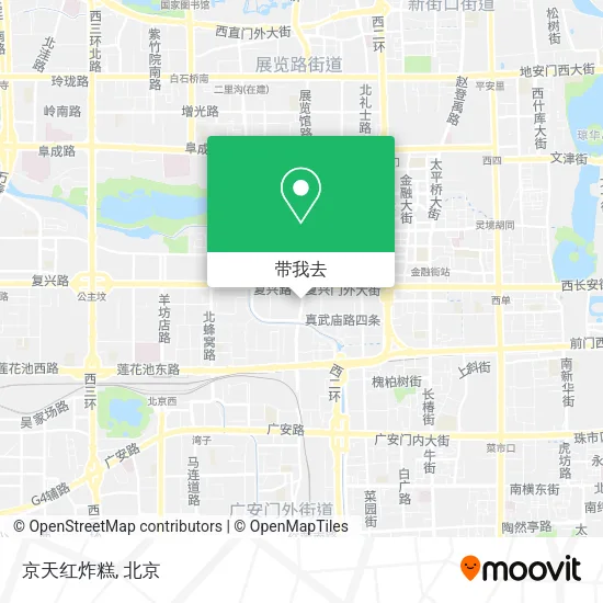 京天红炸糕地图