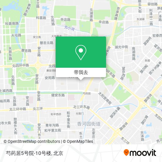 芍药居5号院-10号楼地图