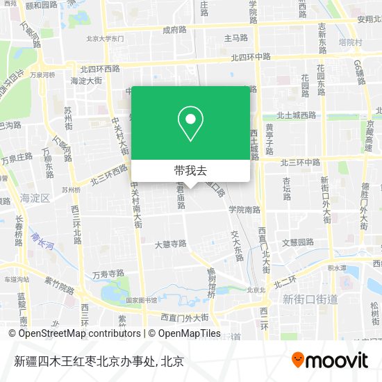 新疆四木王红枣北京办事处地图