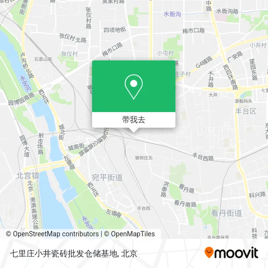 七里庄小井瓷砖批发仓储基地地图