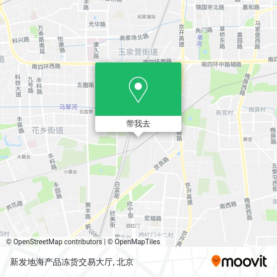 新发地海产品冻货交易大厅地图