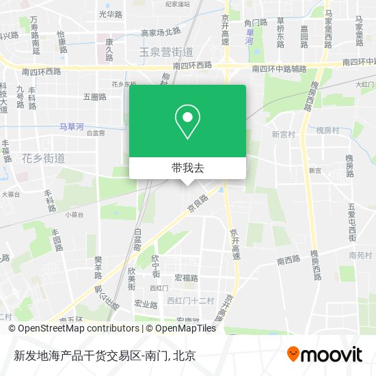 新发地海产品干货交易区-南门地图