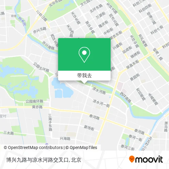 博兴九路与凉水河路交叉口地图