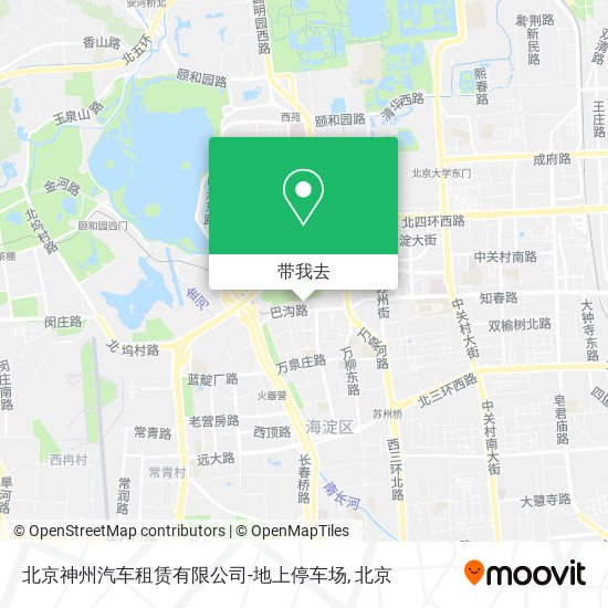 北京神州汽车租赁有限公司-地上停车场地图
