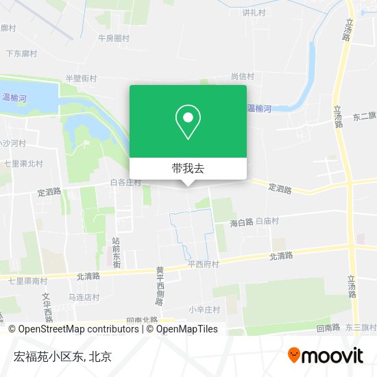 宏福苑小区东地图
