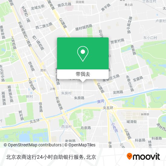 北京农商这行24小时自助银行服务地图