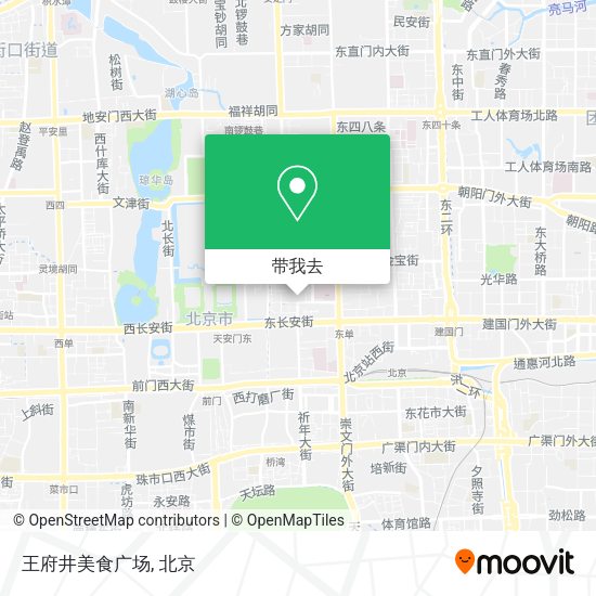 王府井美食广场地图