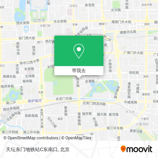 天坛东门地铁站C东南口地图