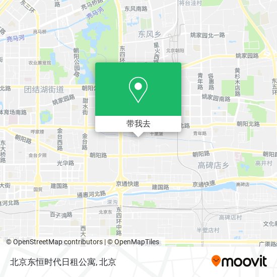 北京东恒时代日租公寓地图