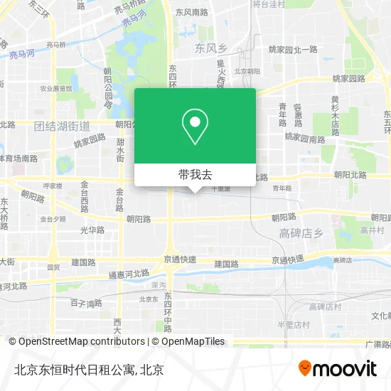 北京东恒时代日租公寓地图