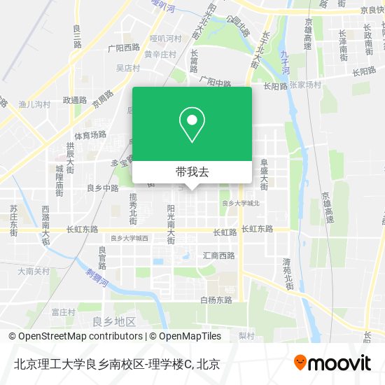 北京理工大学良乡南校区-理学楼C地图