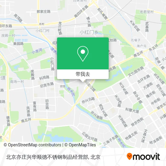 北京亦庄兴华顺德不锈钢制品经营部地图
