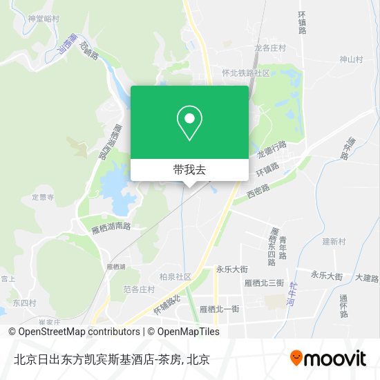北京日出东方凯宾斯基酒店-茶房地图