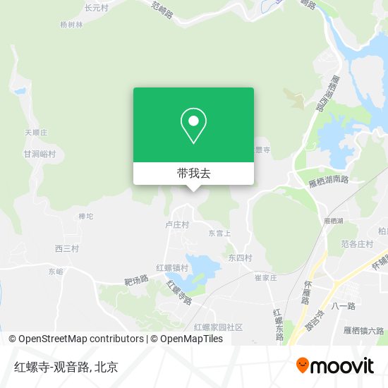 红螺寺-观音路地图