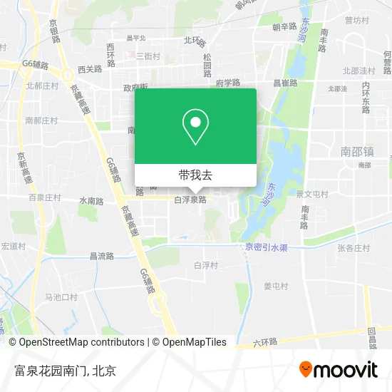 富泉花园南门地图