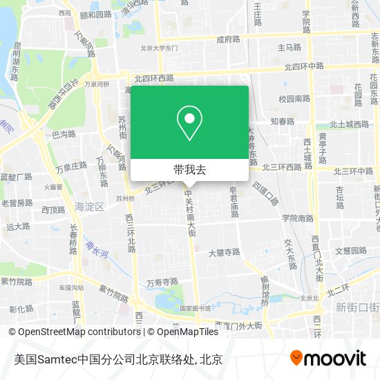 美国Samtec中国分公司北京联络处地图