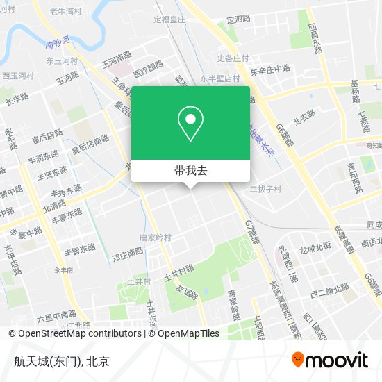 航天城(东门)地图
