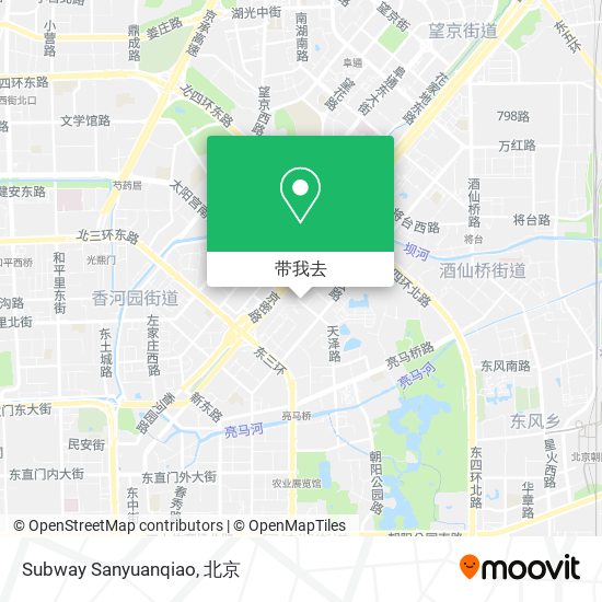 Subway Sanyuanqiao地图