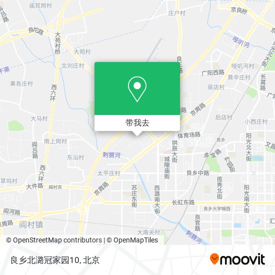 良乡北潞冠家园10地图