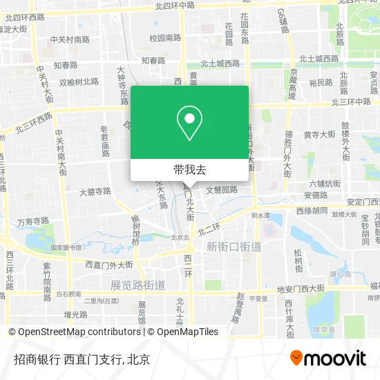 招商银行 西直门支行地图