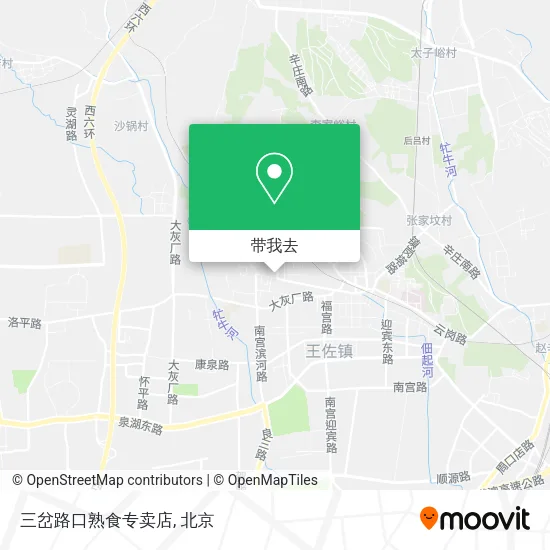 三岔路口熟食专卖店地图