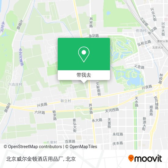 北京威尔金顿酒店用品厂地图