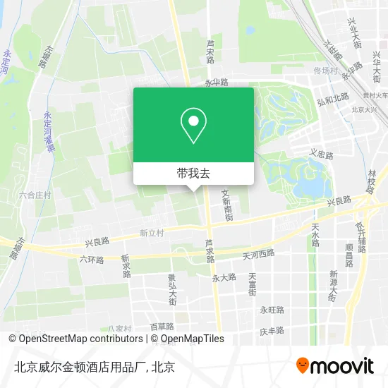 北京威尔金顿酒店用品厂地图