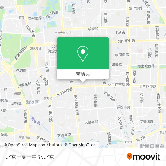 北京一零一中学地图
