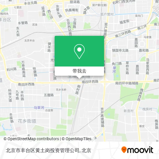 北京市丰台区黄土岗投资管理公司地图