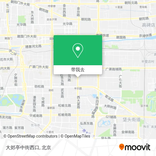 大郊亭中街西口地图