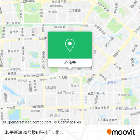 和平新城30号楼B座-南门地图