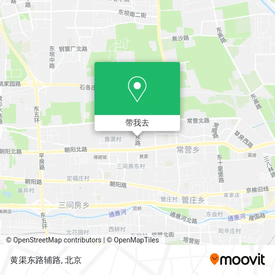 黄渠东路辅路地图