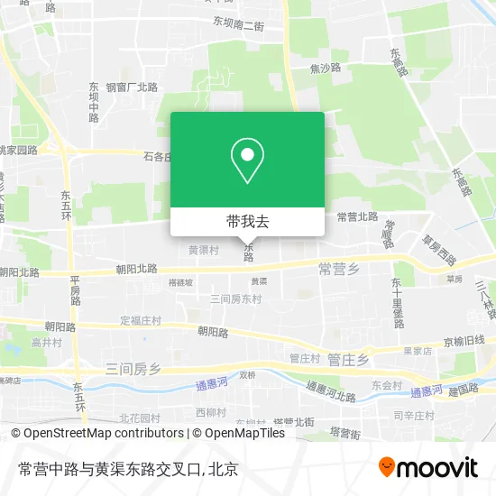 常营中路与黄渠东路交叉口地图
