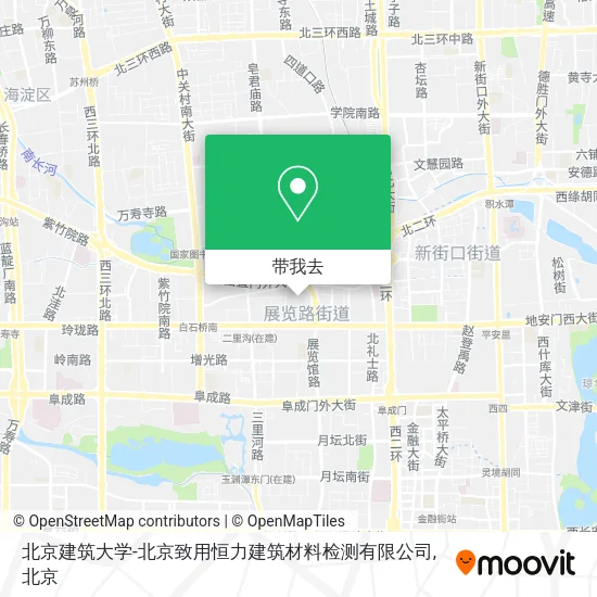 北京建筑大学-北京致用恒力建筑材料检测有限公司地图