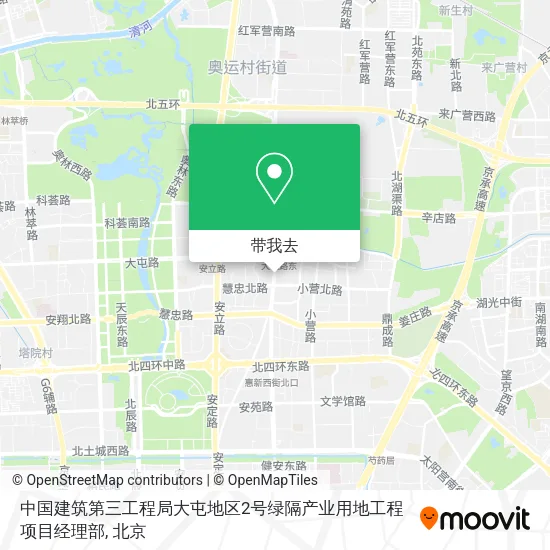 中国建筑第三工程局大屯地区2号绿隔产业用地工程项目经理部地图