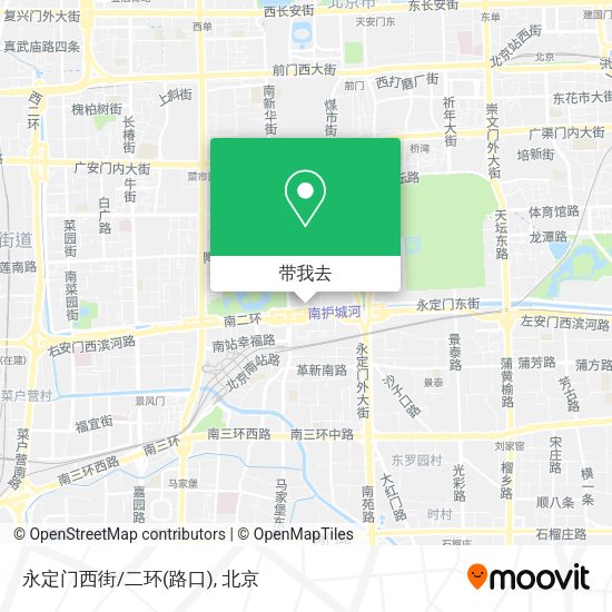 永定门西街/二环(路口)地图