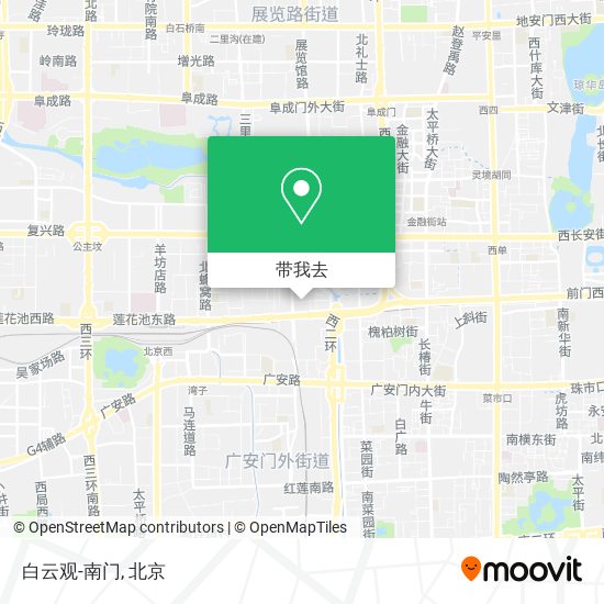 白云观-南门地图
